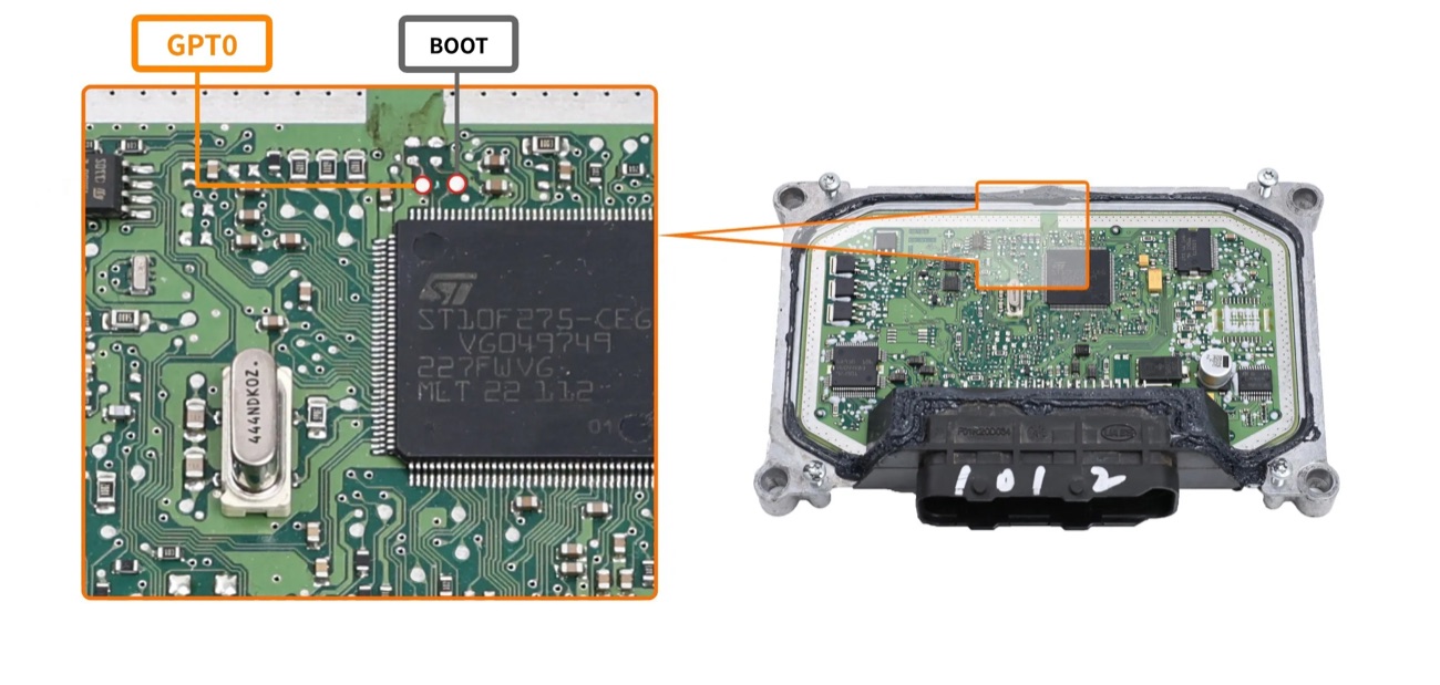 Podłączenie — BAIC BOSCH ME7.8.8 BOOT