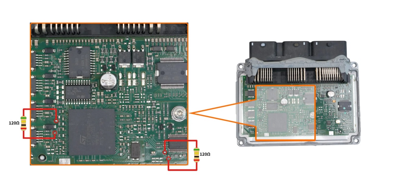 Podłączenie — PSA IAW6KPF BOOT