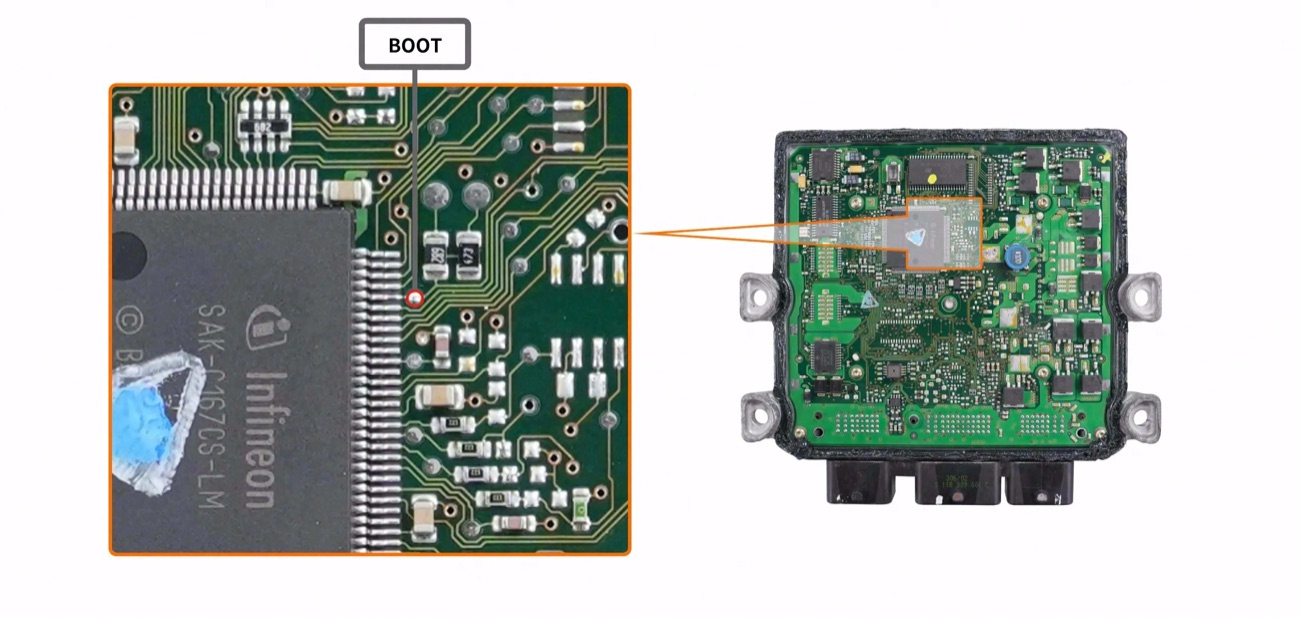 Podłączenie — PSA SID802 BOOT