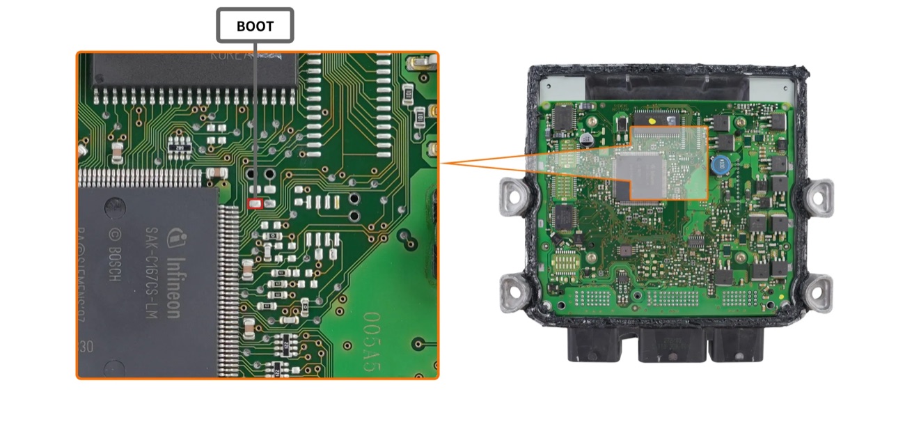 Podłączenie — PSA SID804 BOOT