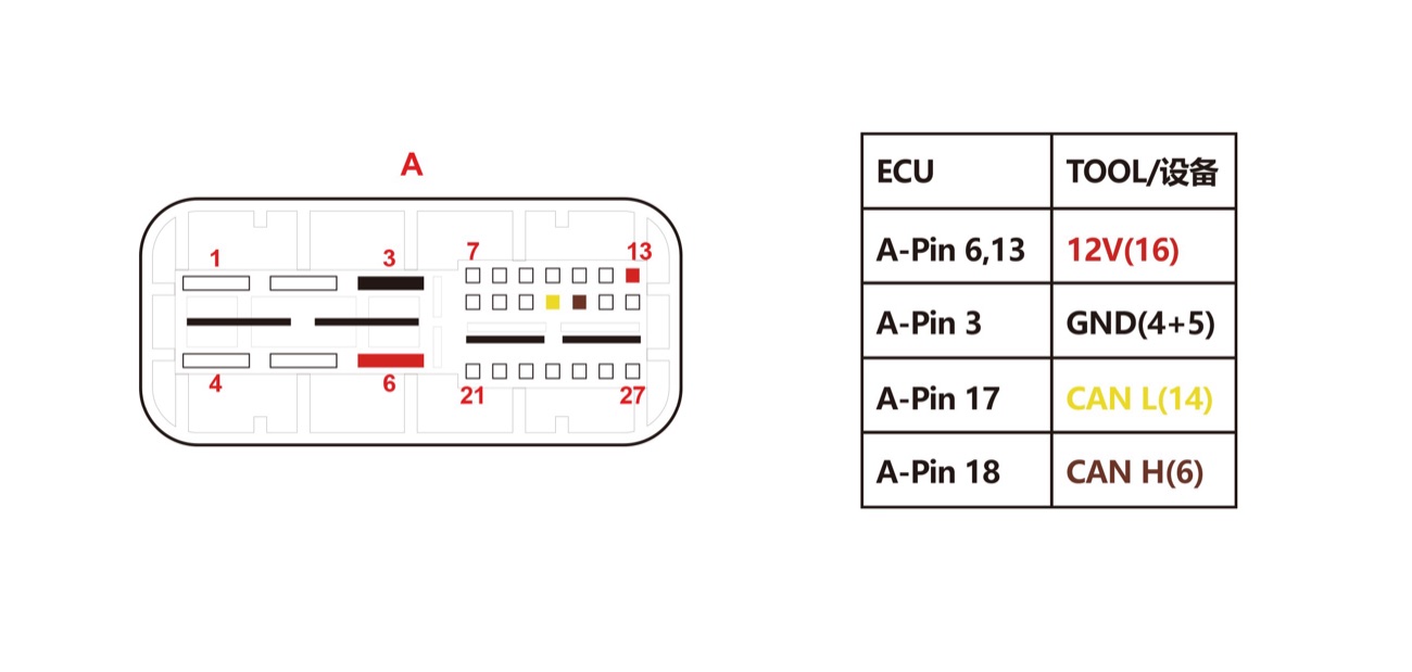 Schemat — TAD801 PINOUT