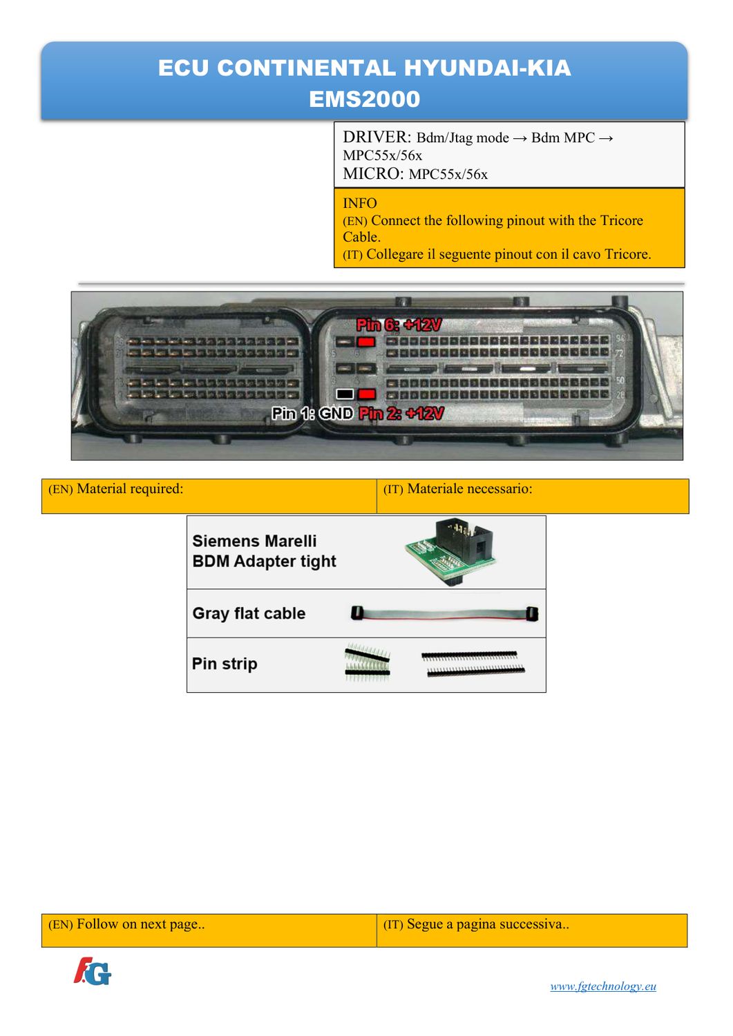 Schemat złącza — MPC55x MPC56x SIEMENS EMS2000