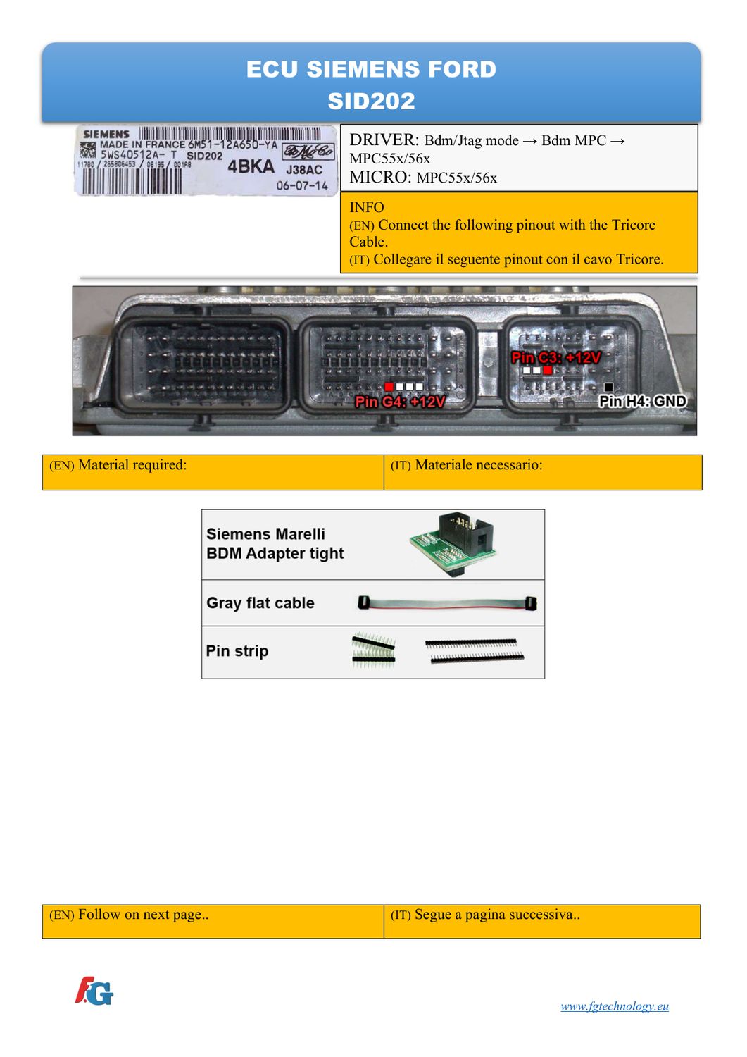 Schemat złącza — MPC55x MPC56x SIEMENS SID202