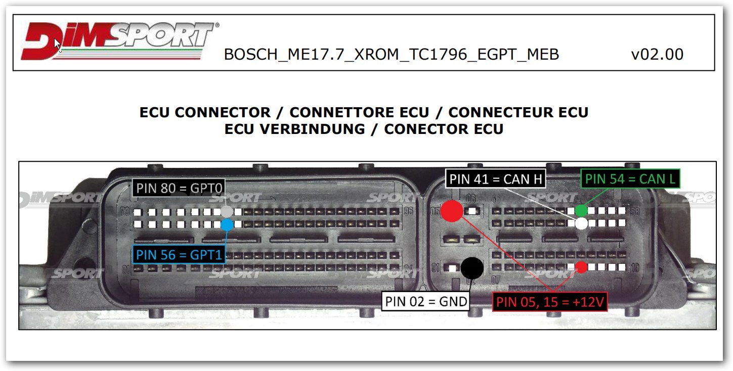 Schemat złącza — BOSCH ME17
