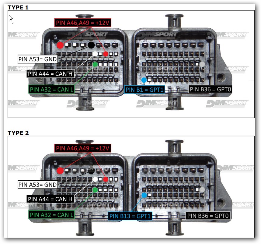 Schemat złącza — BOSCH ME17.3.0 TC1724 EGPT FAL