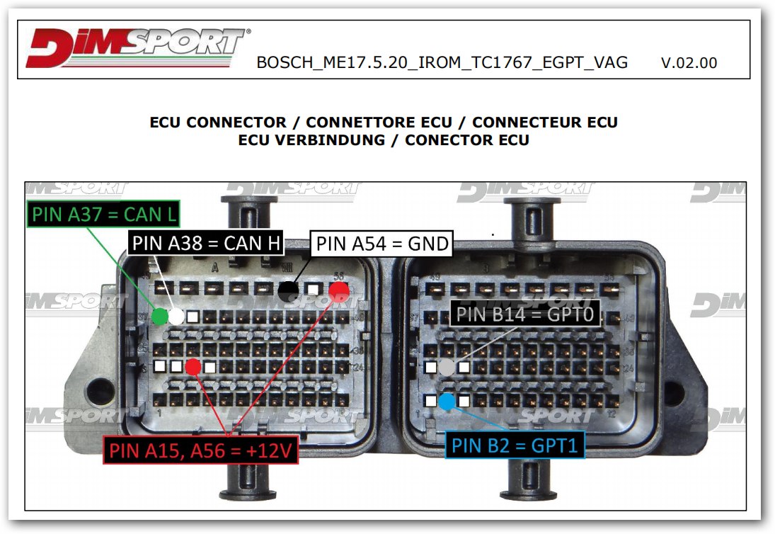 Schemat złącza — BOSCH ME17.5