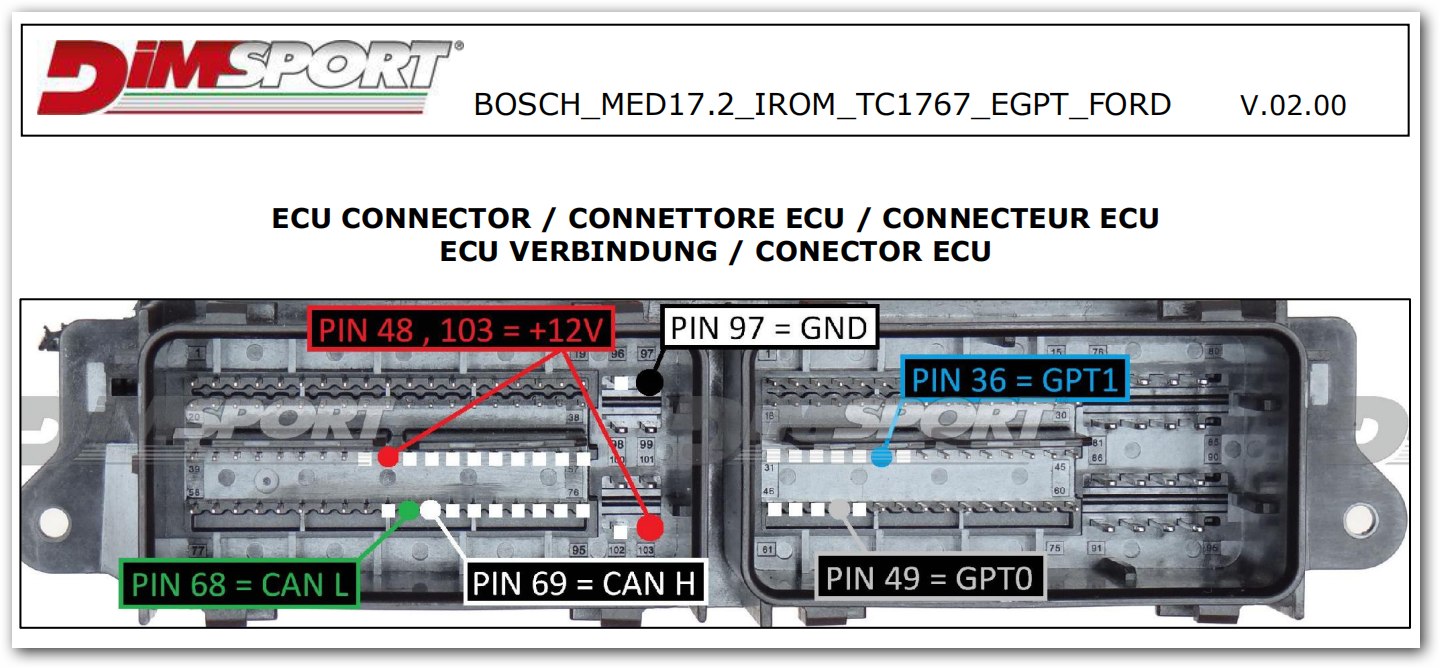 Schemat złącza — BOSCH MED17