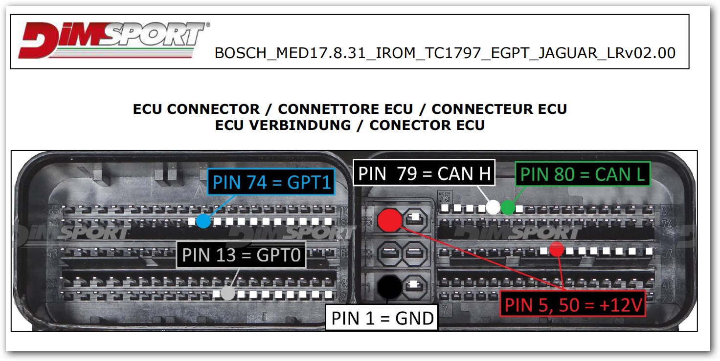 Schemat złącza — BOSCH MED17.8.31