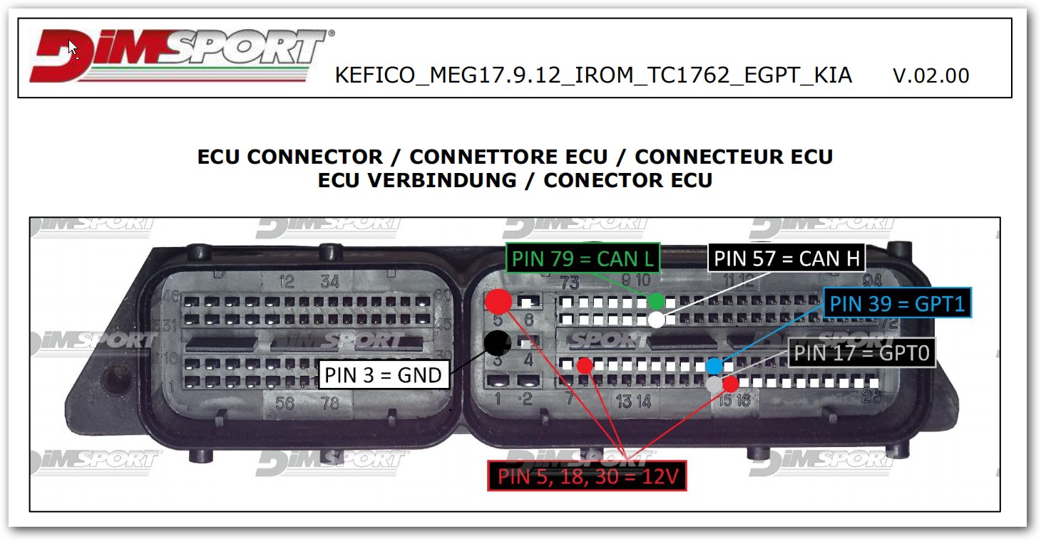 Schemat złącza — KEFICO MEG17.9.12