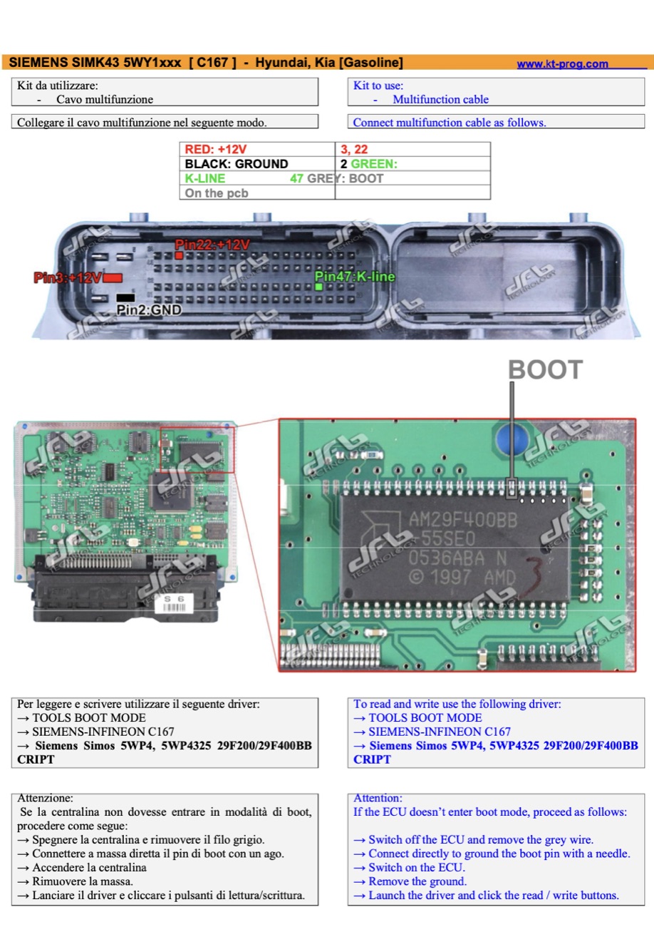 Podłączenie — SIEMENS SIMK43 5WY1XXX [ C167 ] - HY (BOOTST10C167)