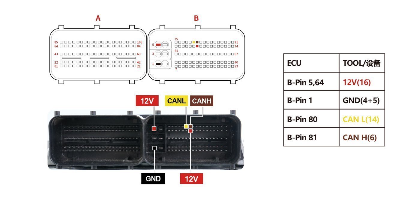 Schemat złącza — BENCH BAIC DCM724