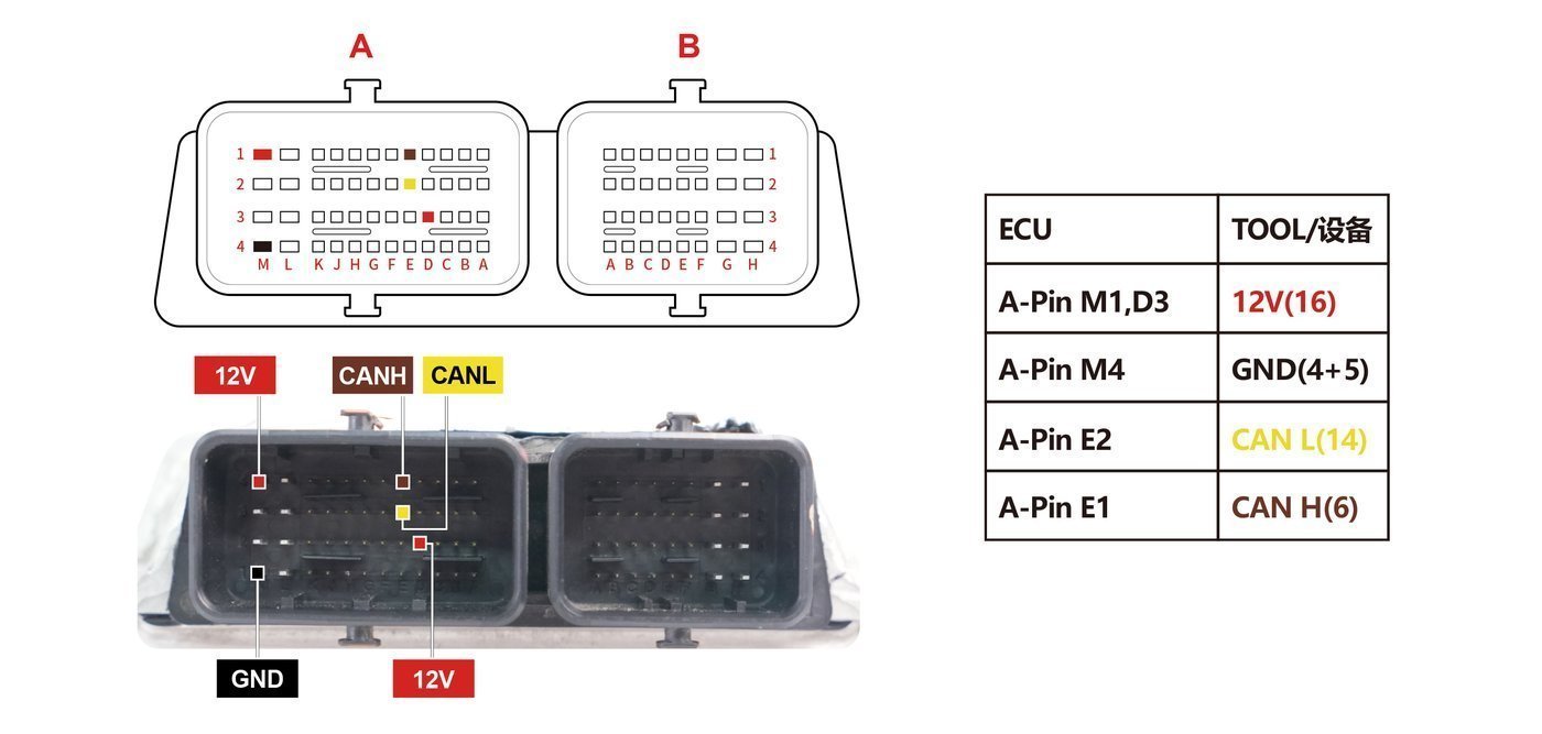 Schemat złącza — BENCH SEM3000 TC234