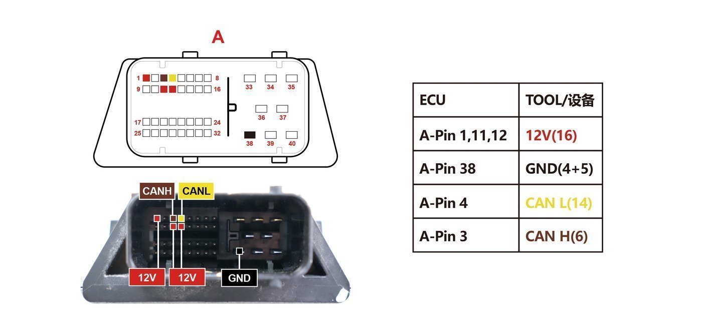 Schemat złącza — CPIMT1.01.1 PINOUT