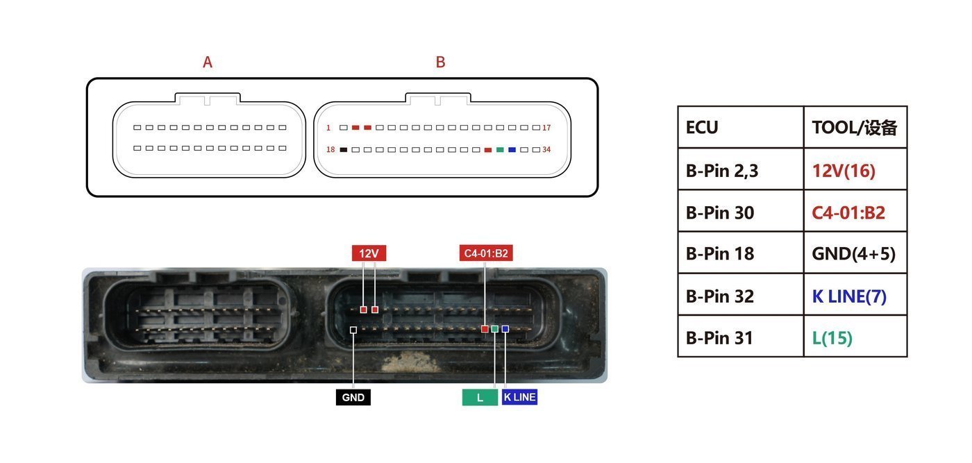 Schemat złącza — DENSO 21175-0354 PINOUT