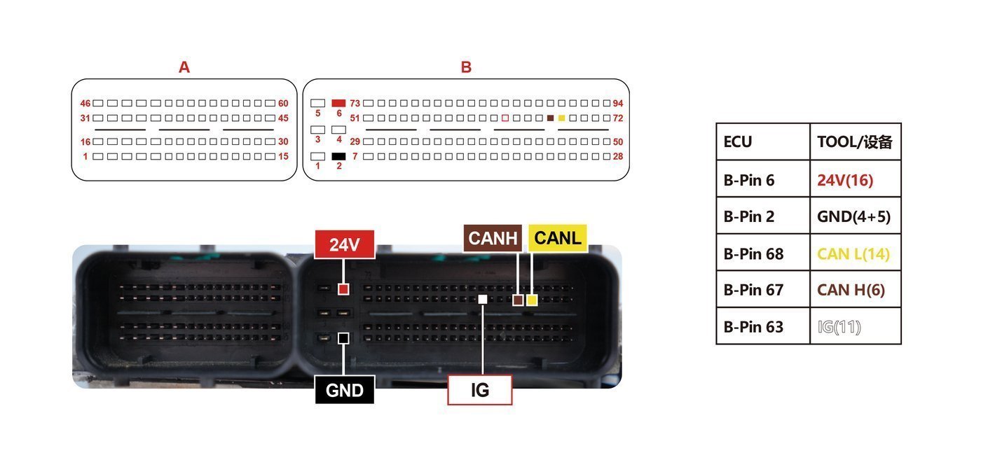 Schemat złącza — DONGFENG DCM6.24