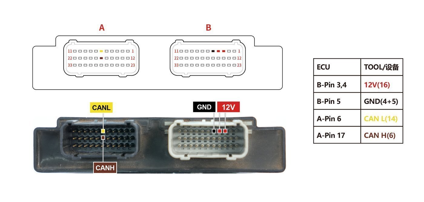 Schemat złącza — HONDA 38770 MKY H52 PINOUT