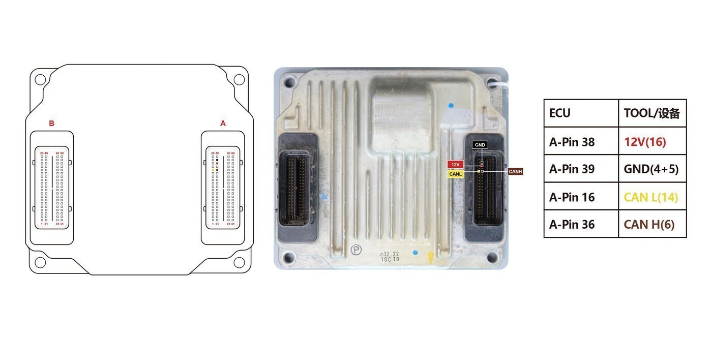 Schemat złącza — MITSUBISHI DENSO 112500 0370
