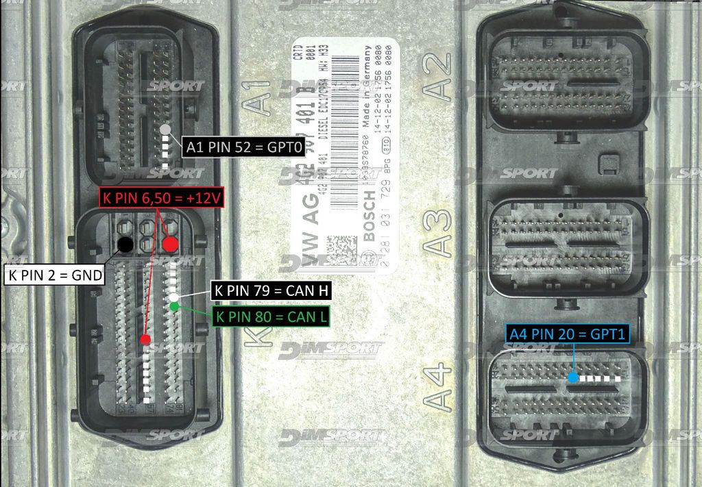 Schemat złącza — EDC17CP54 TC1793
