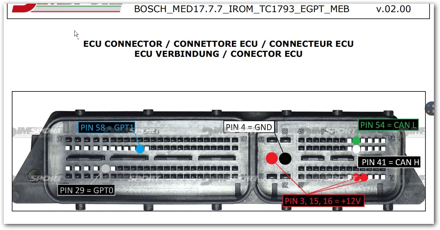 Schemat złącza — MED17 7 7 TC1793